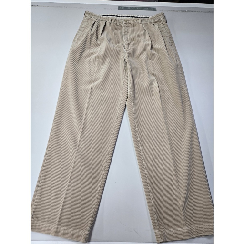 Polo‎ Ralph Lauren Men's Vintage Corduroy Andrew Pant Beige 36x30  Small Holes